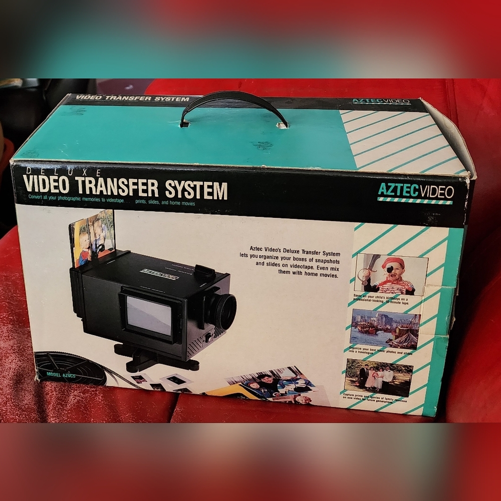 Aztec Video Deluxe Video Transfer System Model AZVC5 Slides Movie Prints CHARTIY